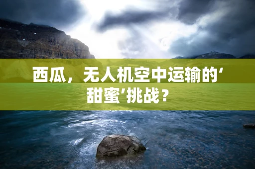 西瓜，无人机空中运输的‘甜蜜’挑战？