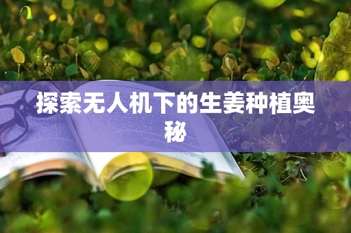 探索无人机下的生姜种植奥秘